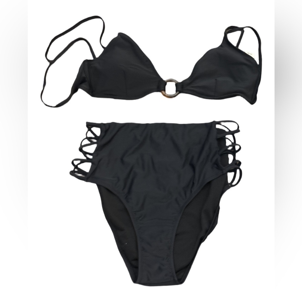 Black bikini set. Top is LG and bottom is XL